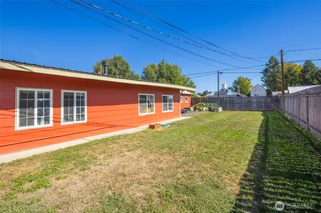Side view of the back home.