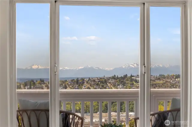 View from top level balcony