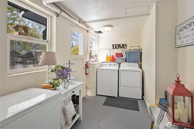 laundry room for lower units & entry to unit 1