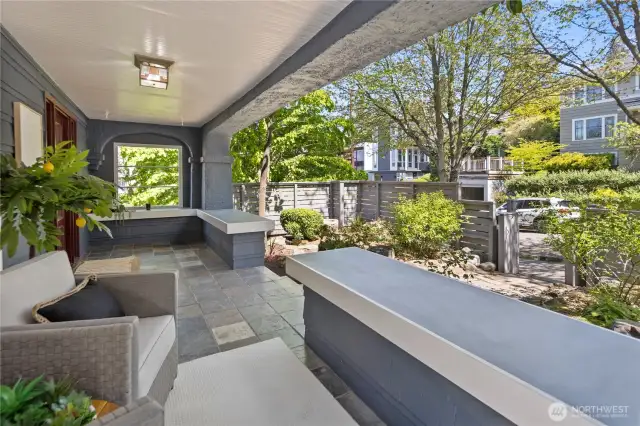 peaceful front porch for sitting