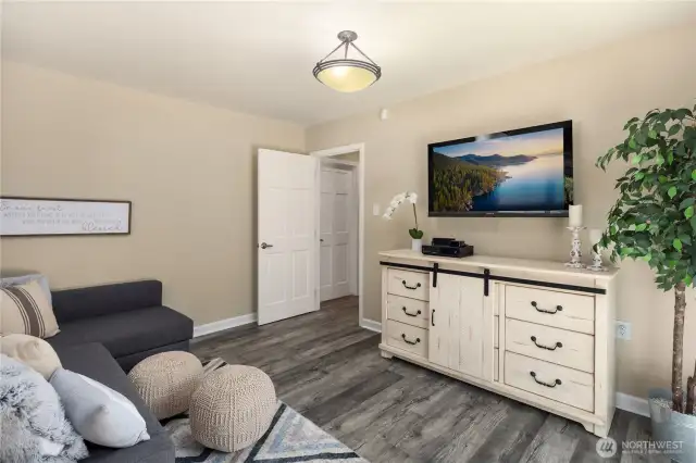 Office/Flex/Den, bathroom and laundry on this level as well