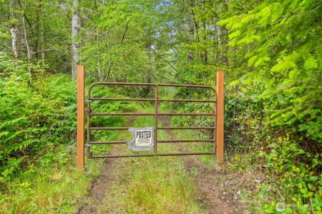 gate - gate is on the subject property