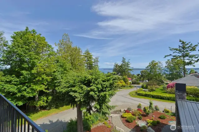 View from the upstairs balcony