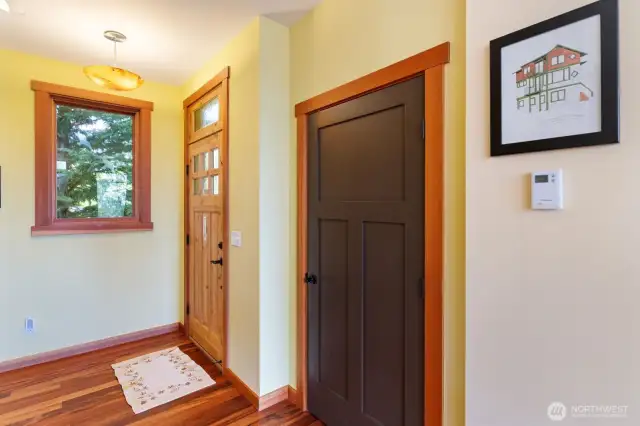 Entry. Fir trim throughout the home.