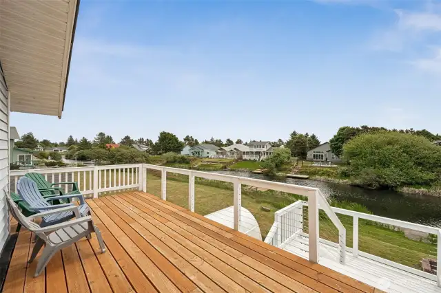Canal front living.