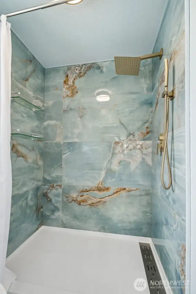 Stunning shower remodel!