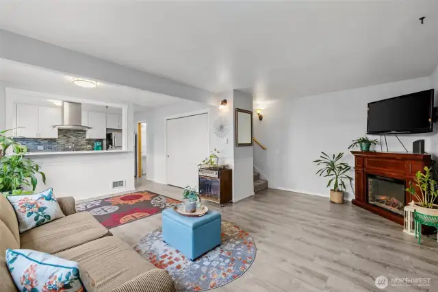 Fresh paint and updated finishes create a cozy, inviting living area that welcomes friends and family alike.