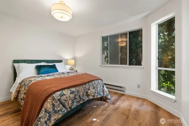 Calm and comfort converge in the bedroom sanctuary ideal for drifting off at night or indulging in a blissful afternoon nap