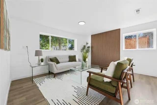 Versatile family room with plenty of space