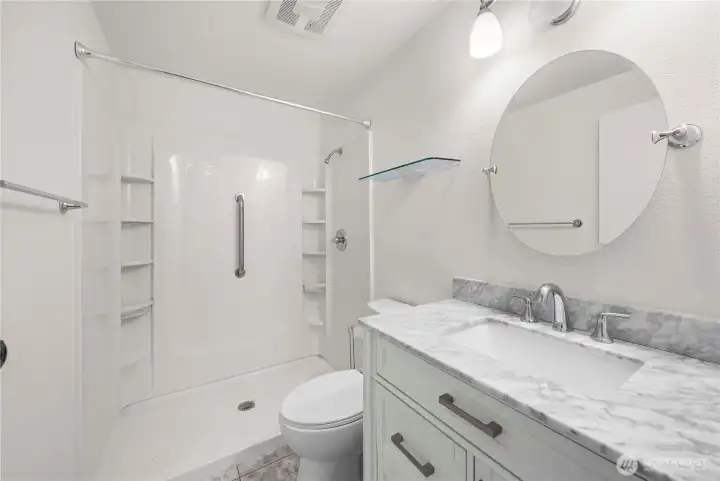 Updated primary bathroom.