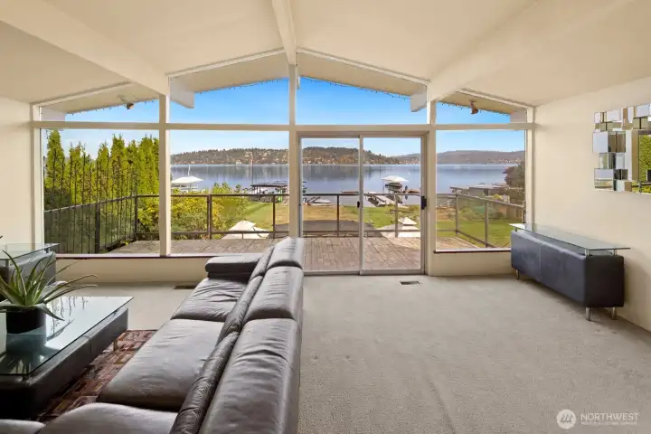 Living Room-Expansive Lake Views