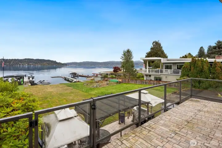 Deck attached to living room