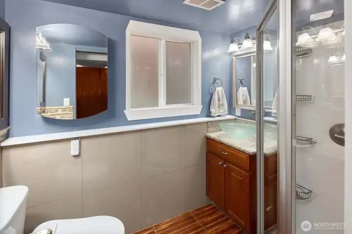 Lower level 3/4 bath