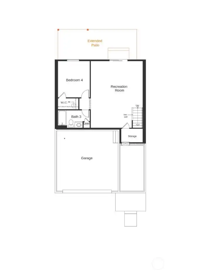 Daylight basement with large Rec Room, 5th Bedroom & Full Bath!