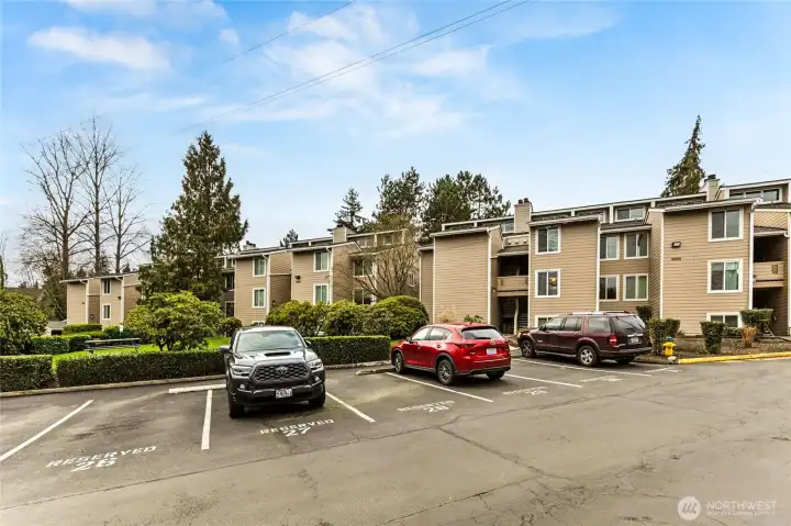 Reserved parking space #28