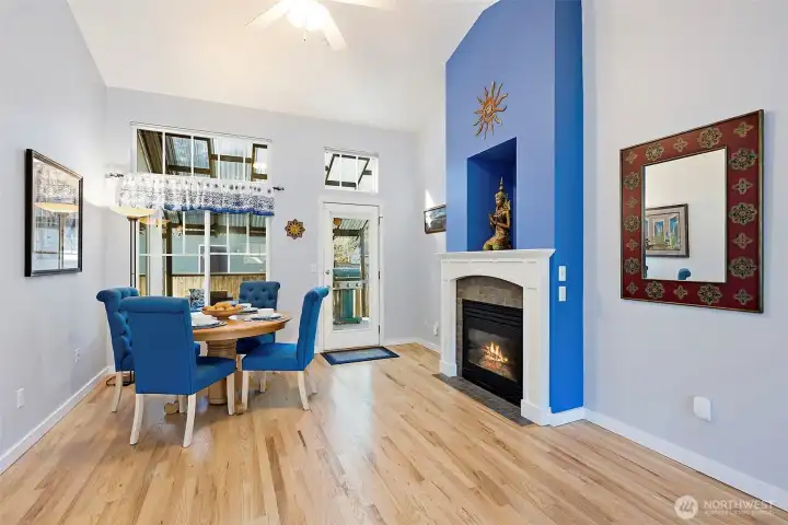 Family Room w/ gas fireplace or large dining area