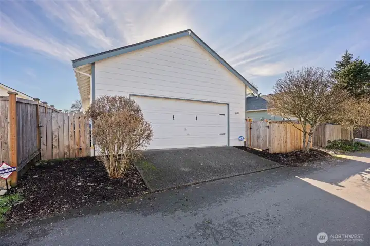 2 car fully finished garage