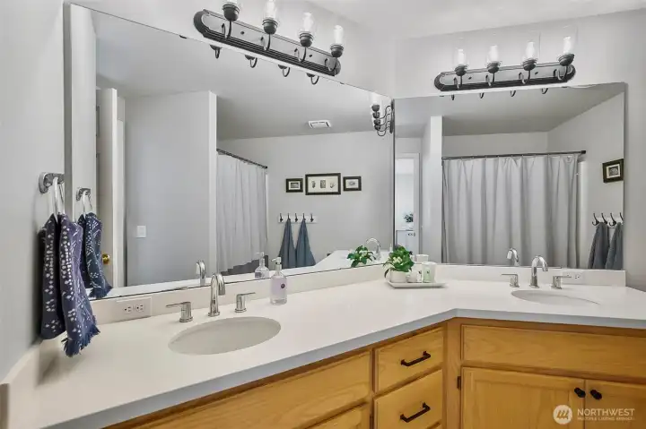 One of 2 guest bathrooms.