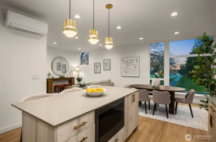 Beautiful quartz island.