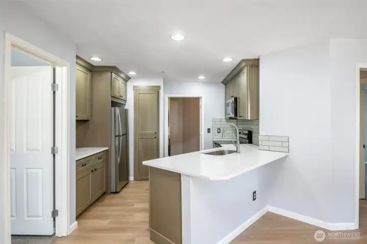 Eating area at kitchen & separate dining area