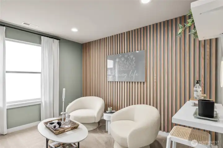 Another bedroom view also with large walk-in closet. Photo is representational. Actual home is under construction and materials, colors, and finishes will vary. See site agent for details.