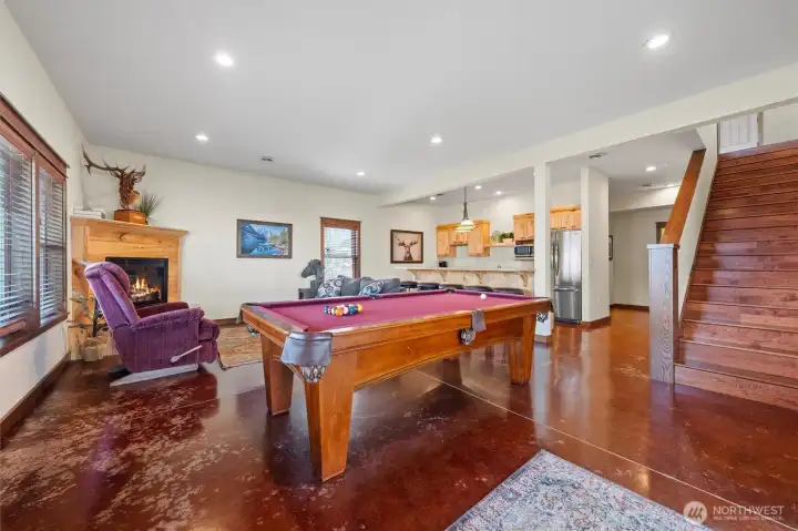 Downstairs living area