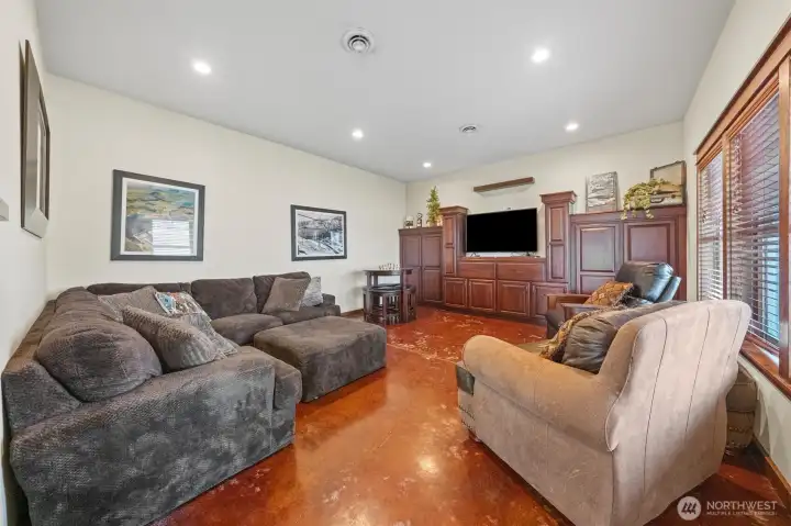 Downstairs family room