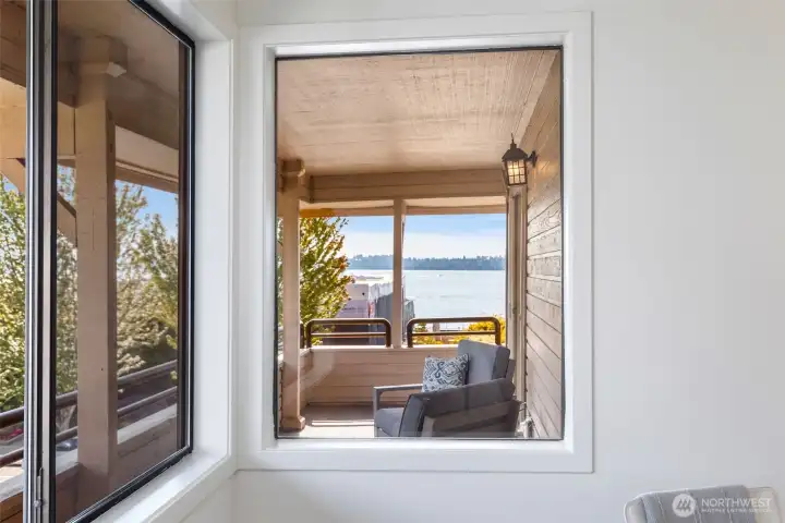 Water view from second bedroom