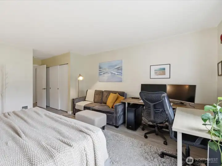 Plenty of space for home office and bedroom
