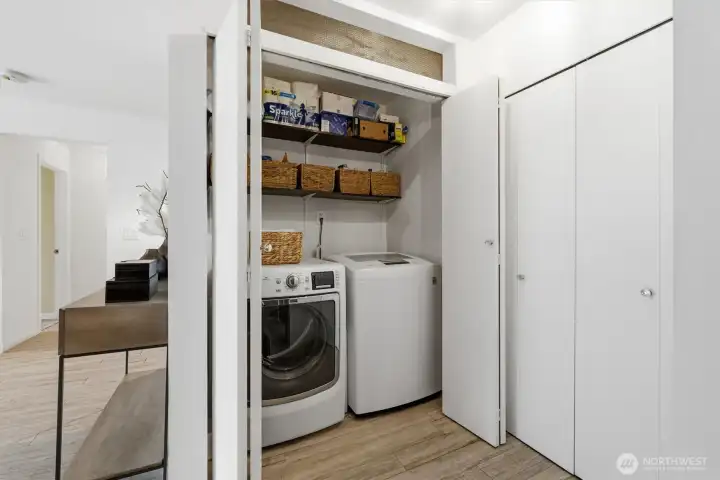In-unit washer and dryer