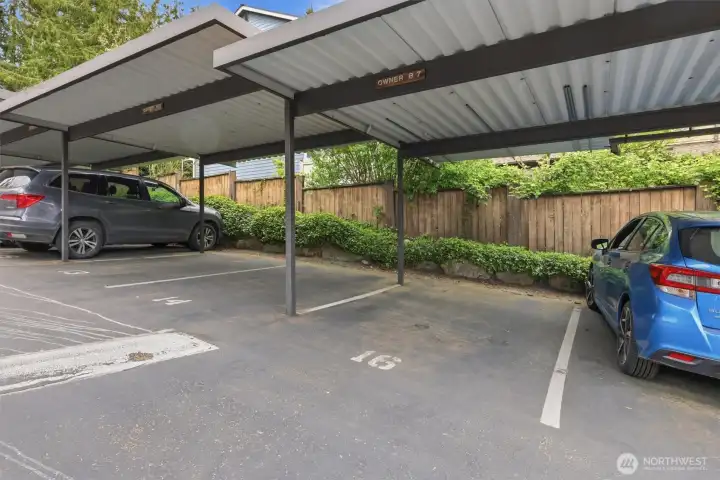 Two owner parking spots