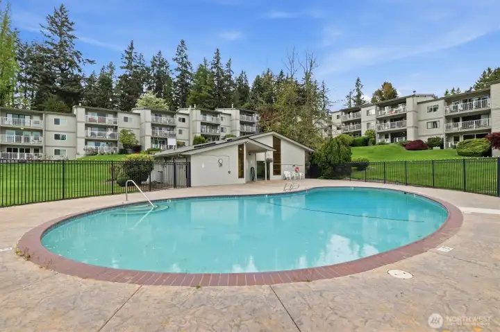 Large pool area