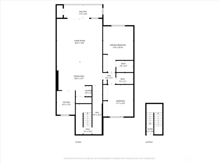 Floor plan—1415 sq ft