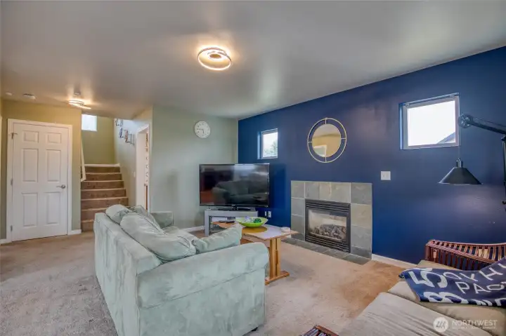Great room with propane fireplace