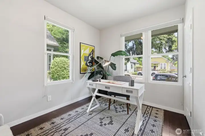 Main Floor bedroom. Or Office.