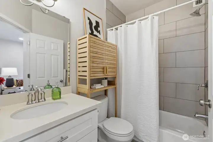 Main Floor full bath.