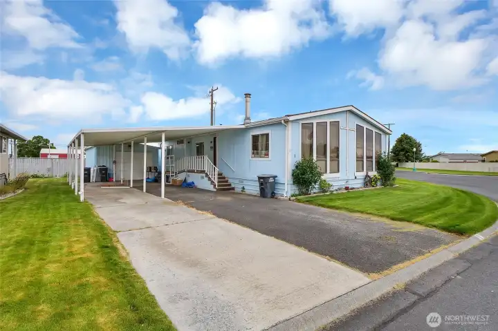 Plenty of room to park your vehicles under the carport