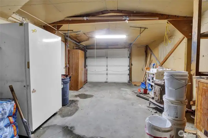 Inside garage