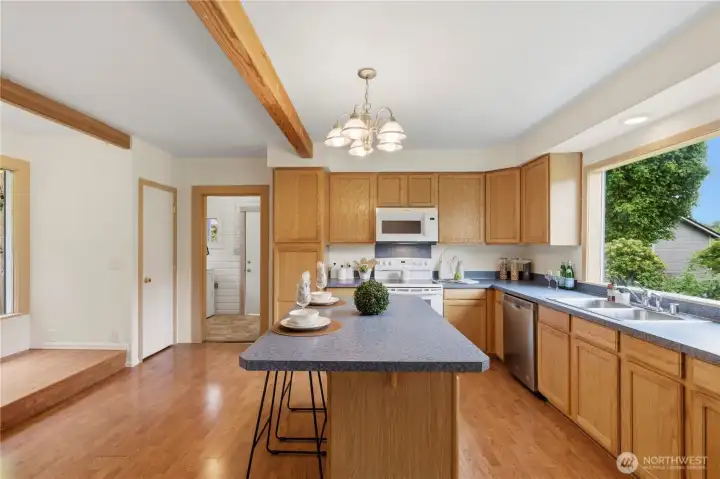 Spacious Open Kitchen with Island