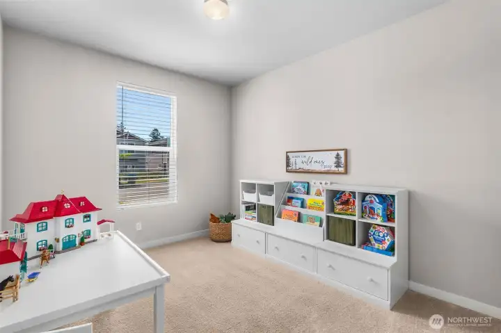 Main floor flex space for home office or guest room