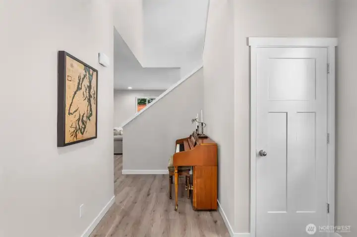 Large storage closet in foyer