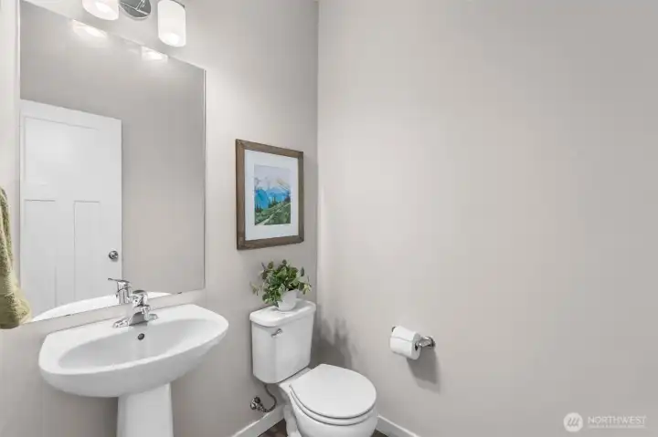 Main floor half bath