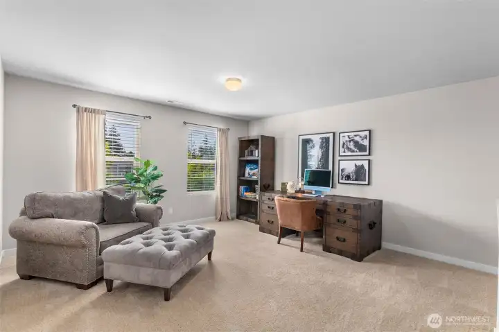 Large loft provides additional living space
