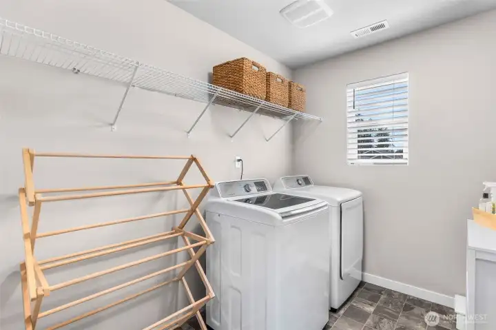 Second floor laundry room