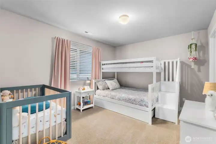 Third guest room with walk-in closet