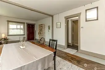 Huge living room and dining room!