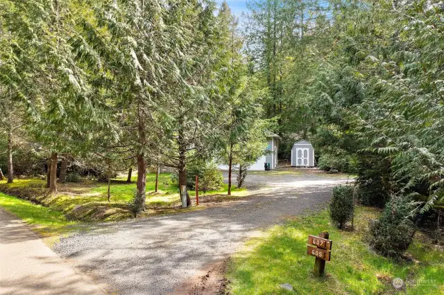 Driveway to your Hartstene Pointe home!