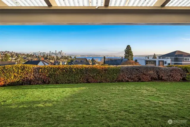 Level Backyard and Back Deck with Stunning Views.