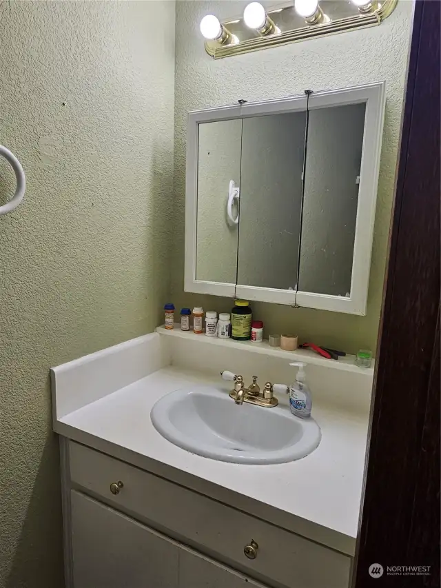 Vanity/sink in half bath