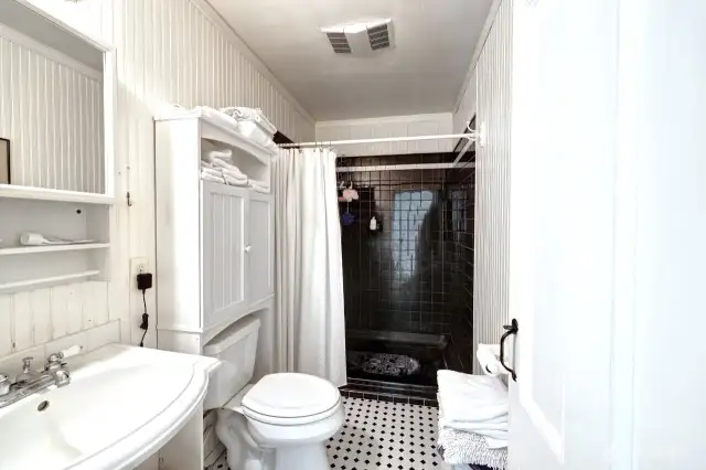 Hall bathroom on upper level